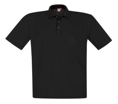 Polo-Pique with chest pocket black 3XL