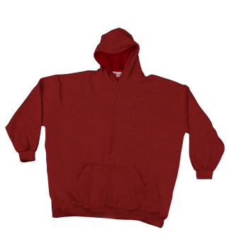 Hooded Sweaty with waistband red 