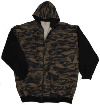 Hooded Sweatjacket Camouflage 3XL